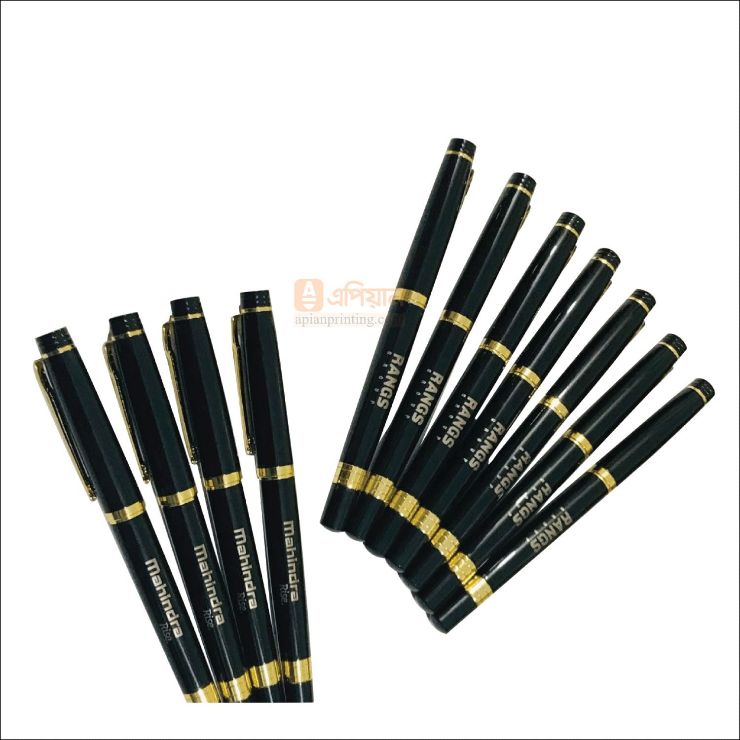 Black & Golden Color Metal Pen Laser Engraving